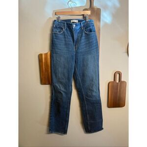 Abercrombie & Fitch denim ultra High Rise The 90s straight Jeans Size 4 Extra Lo